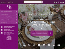 Tablet Screenshot of eventessentials.com